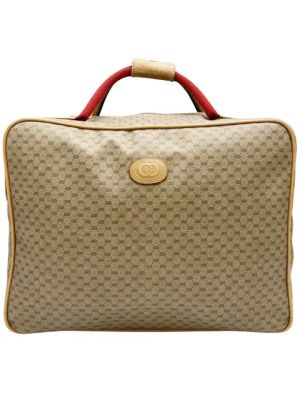 Beżowa torba podróżna Gucci Vintage