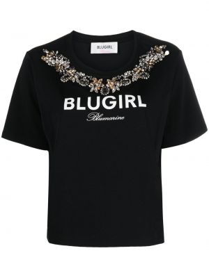 Tričko s potiskem Blugirl - Černá