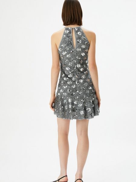 Платье с пайетками Koton серебряное