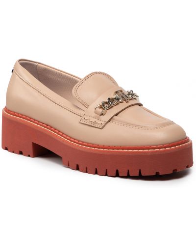 Tommy Hilfiger Th Chain Chunky Loafer FW0FW06166  - Béžová