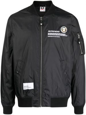 Giacca bomber con stampa Aape By *a Bathing Ape® nero