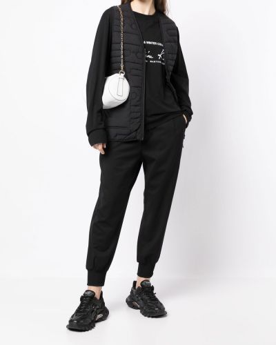Pantalon de joggings en laine à imprimé Y-3 noir