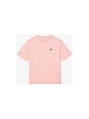 Tričko s krátkými rukávy Lacoste růžové