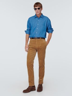Pantaloni dritti di velluto a coste Polo Ralph Lauren marrone