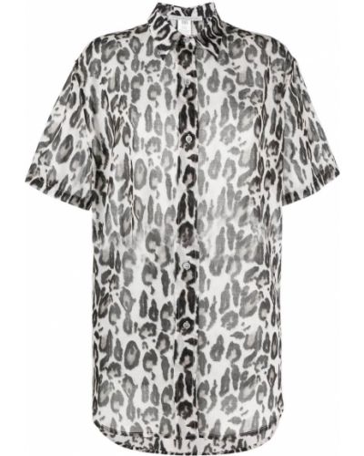 Leopard trykt skjorte Stella Mccartney hvit