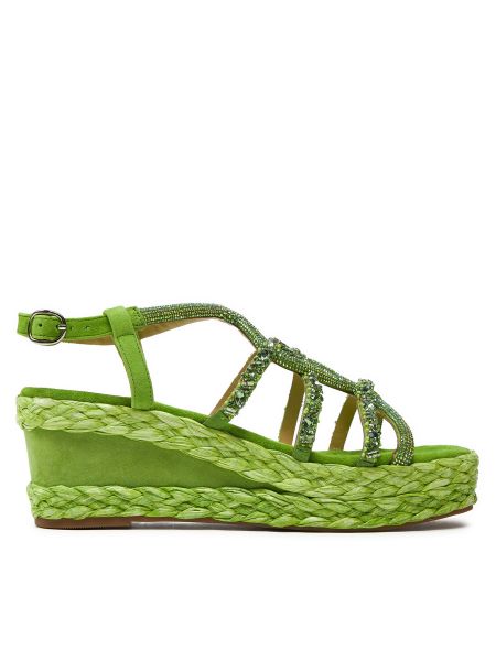 Sandale od brušene kože Alma En Pena zelena