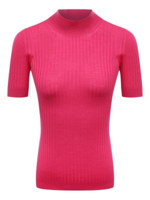 Шерстяной пуловер Versace розовый
