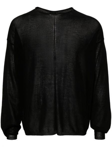 Transparenter sweatshirt Rick Owens schwarz
