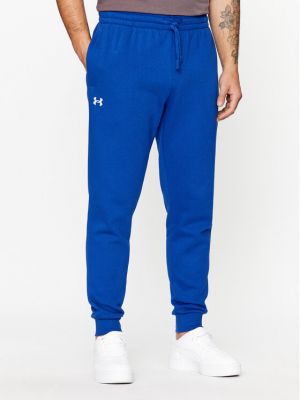 Relaxed флийс спортни панталони Under Armour синьо