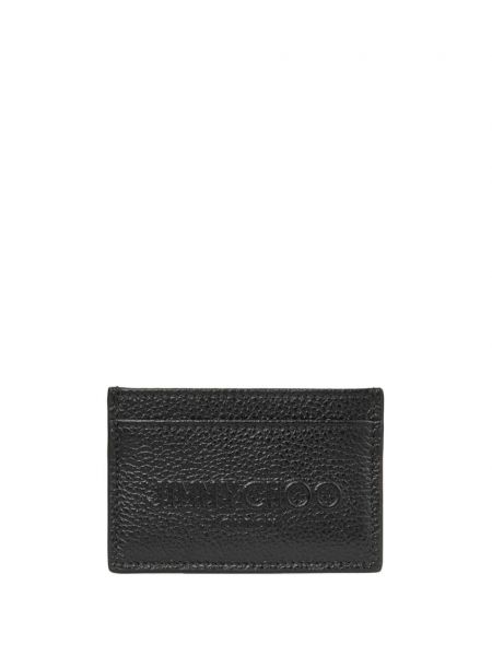 Usnjena denarnica Jimmy Choo črna