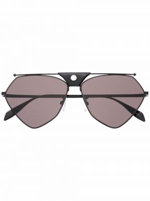 Sunčane naočale s apstraktnim uzorkom Alexander Mcqueen Eyewear crna