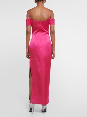 Μάξι φόρεμα Rasario ροζ