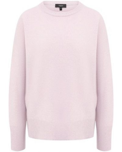 Кашемировый пуловер Theory, розовый