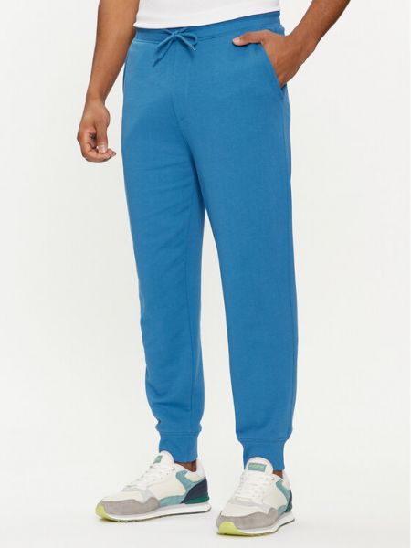 Priliehavé teplákové nohavice United Colors Of Benetton modrá