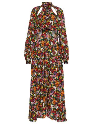 Květinové viskózové midi šaty Christopher Kane