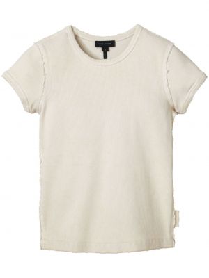 Βαμβακερή μπλούζα Marc Jacobs λευκό