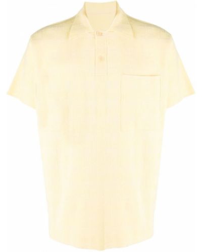 Polo majica iz žakarda Jacquemus rumena