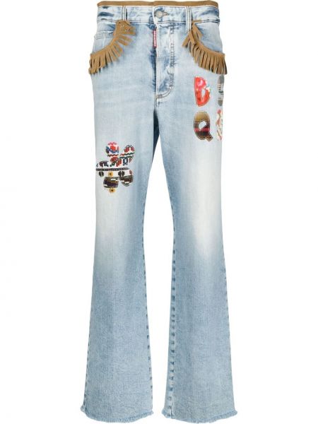 Frynser stretch jeans Dsquared2 blå