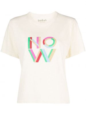 T-shirt mit print Ba&sh weiß