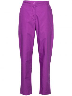 Ravne hlače Twinset vijolična