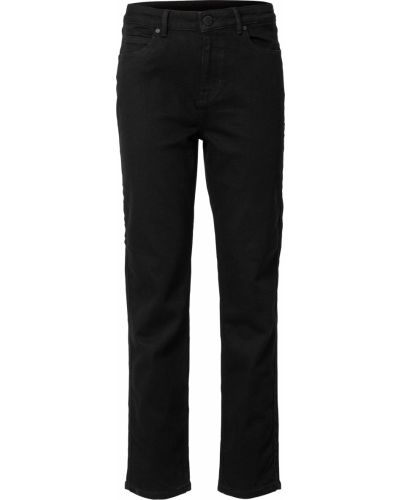 Bavlnené nohavice s vysokým pásom na zips 2ndday - čierna