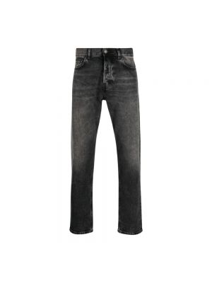 Czarne proste jeansy slim fit Haikure
