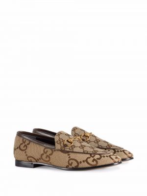 Loafer-kingad Gucci pruun
