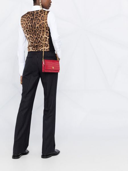 Chaleco leopardo Dolce & Gabbana negro