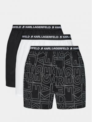 Boxeri împletit Karl Lagerfeld negru