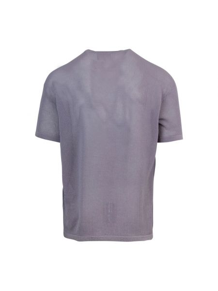 Camiseta de tejido jacquard Emporio Armani violeta