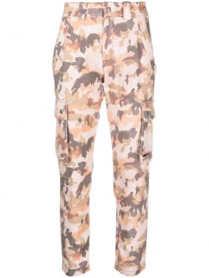 Jeans con stampa camouflage Isabel Marant marrone