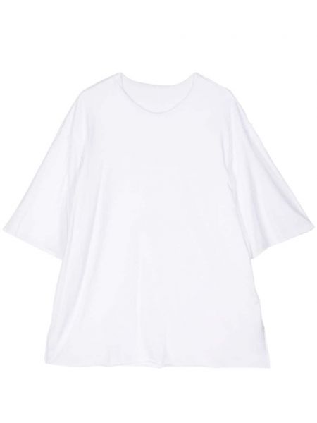 Bavlnené tričko s okrúhlym výstrihom Attachment biela