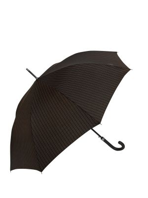 Paraguas a rayas con estampado Pierre Cardin negro