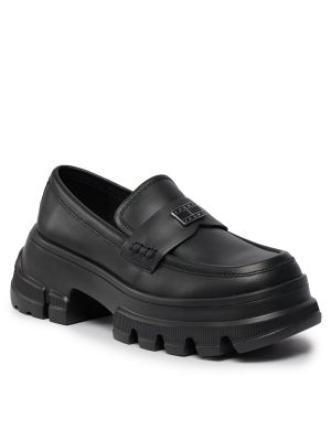 Pantofi loafer chunky Tommy Jeans negru