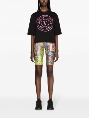 Jeans shorts mit print Versace Jeans Couture grün