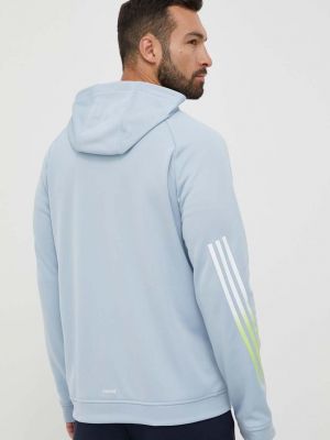 Kapucnis pulóver Adidas Performance kék