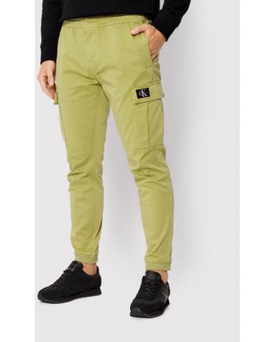 Calvin Klein Jeans Joggers J30J319650 Zöld Skinny Fit