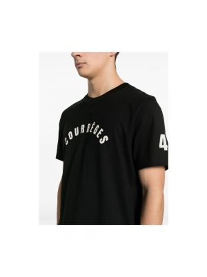 Camiseta con estampado Courrèges negro