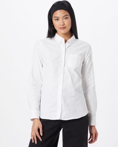 Прилепнала блуза с яка Gap бяло