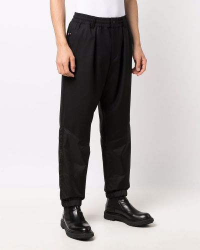 Vlněné sportovní kalhoty Moncler Grenoble černé