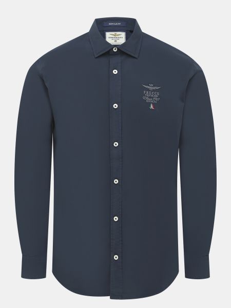 Рубашка Aeronautica Militare синяя