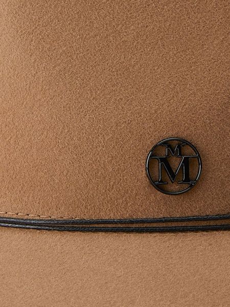 Sombrero de fieltro Maison Michel marrón