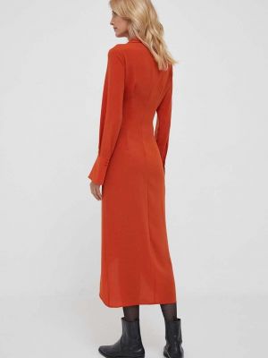 Midi šaty Sisley oranžové