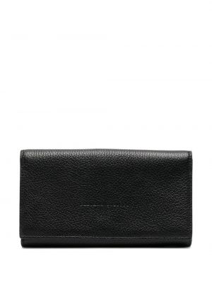 Kožená peňaženka s korálky Fabiana Filippi čierna