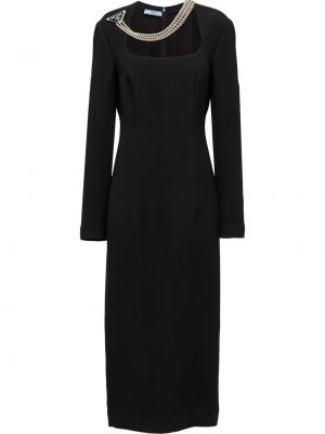Коктейлна рокля Prada черно
