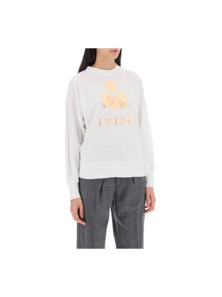 Sweatshirt mit print mit langen ärmeln Isabel Marant Etoile weiß