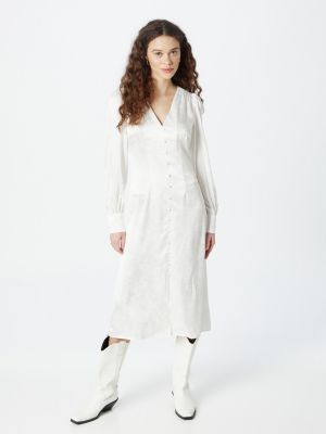 Midi šaty Vero Moda biela