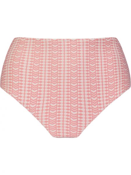 Bikini con estampado con estampado geométrico Lemlem rosa