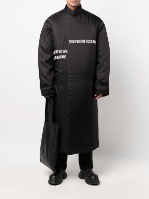 Chaqueta de plumas oversized Yohji Yamamoto negro