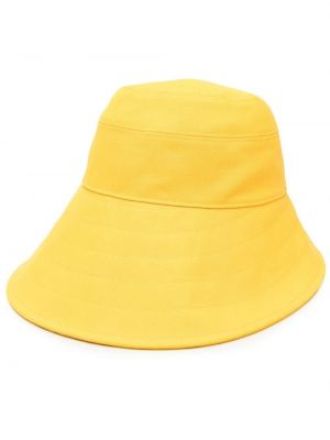 Haftowana czapka The Attico żółta
